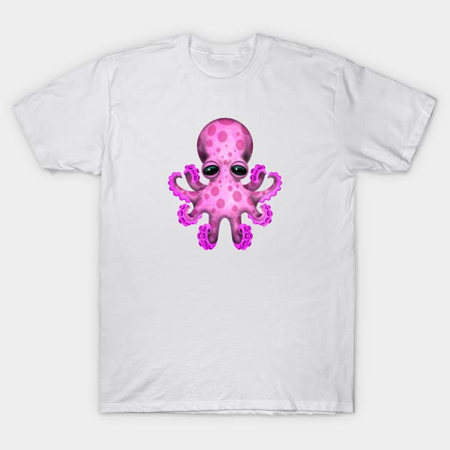 Cute Pink Baby Octopus T-Shirt by jeffbartels